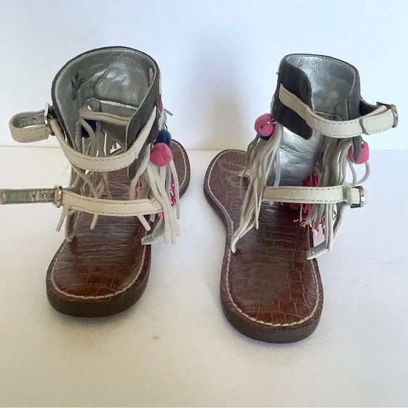 Sam Edelman | Pompom | Embellished | Sandals | Size 10 - Picture 8 of 11